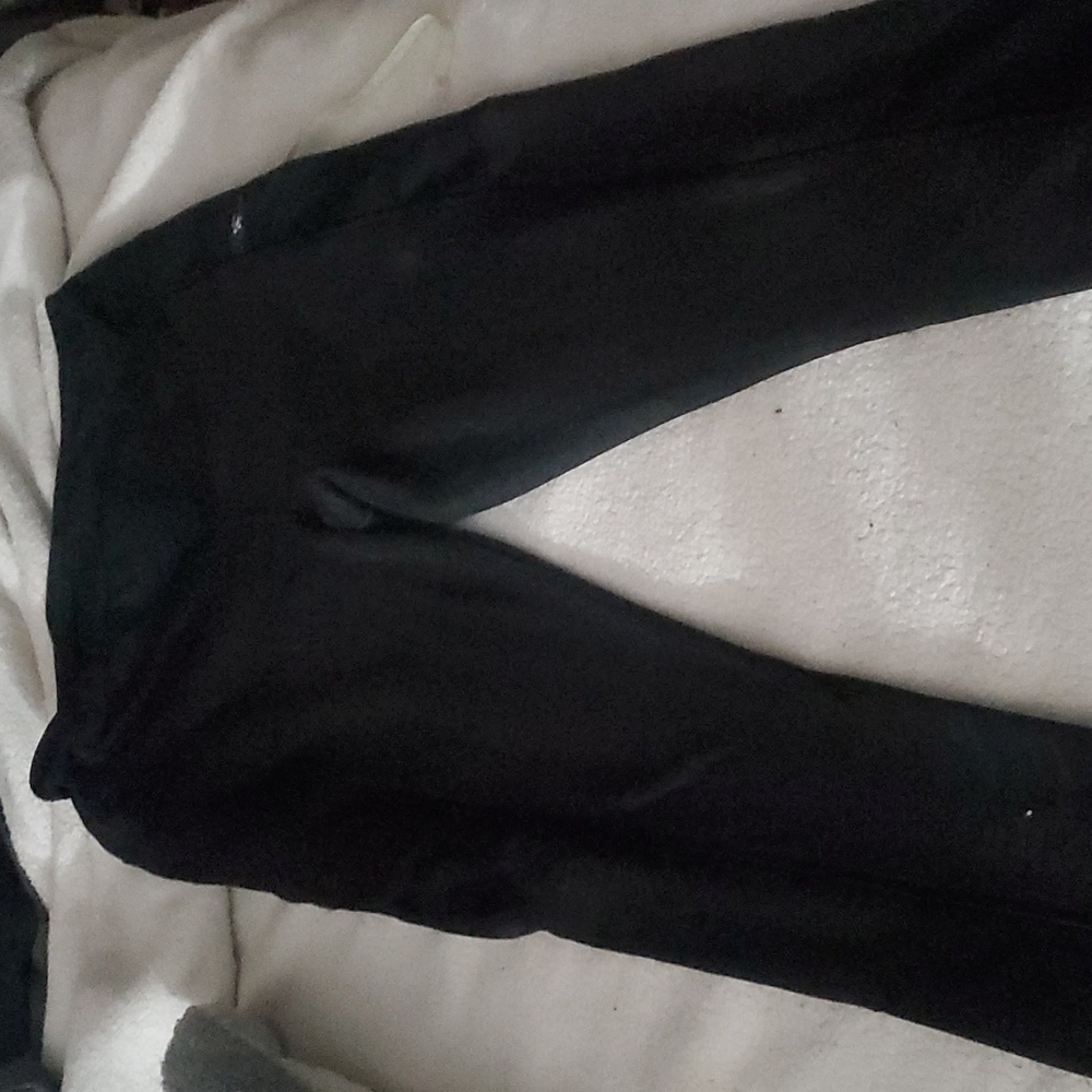 Black warm touch active wear winter tights